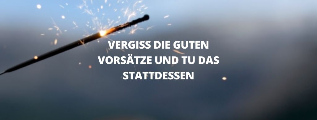 Ausgebrannte Wunderkerze symbolisiert gute Vorsätze